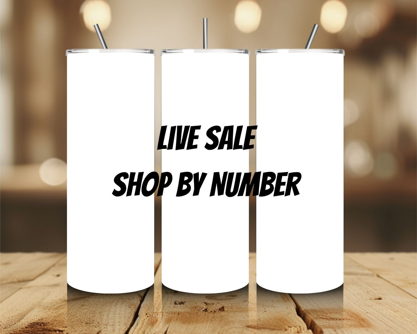 LIVE Sale Shop by Number Tumblers