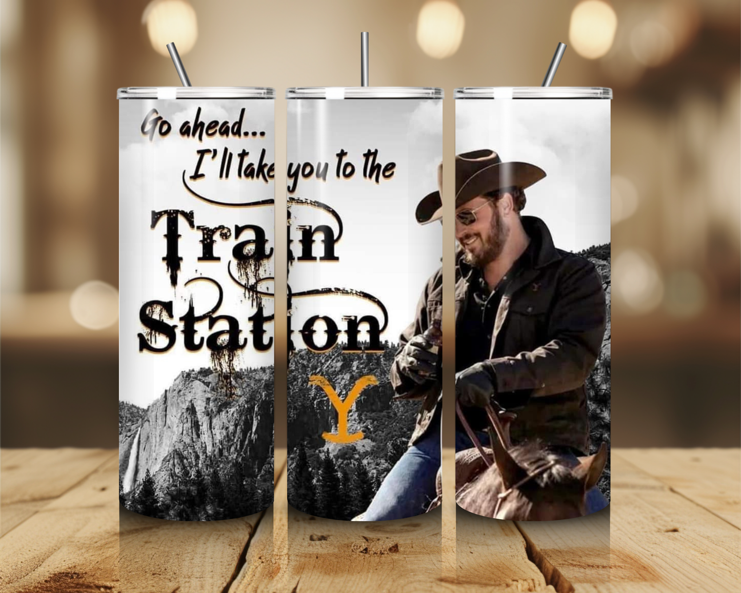 Go ahead... I'll Take You To The Train Station 20oz Tumbler
