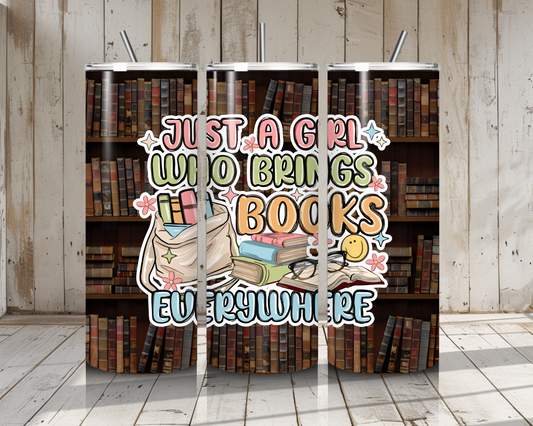 Just a Girl Who Brings Books Everywhere