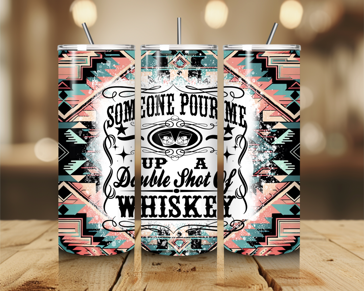 Someone pour me up a double shot of Whiskey 20oz Tumbler