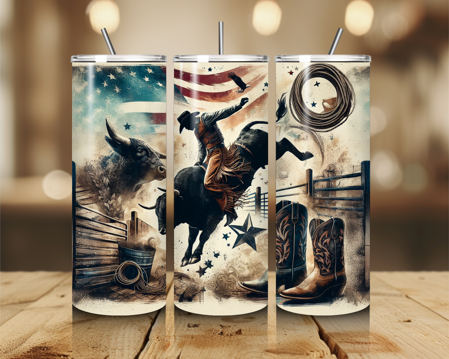 Rodeo Bull Riding 20oz Tumbler