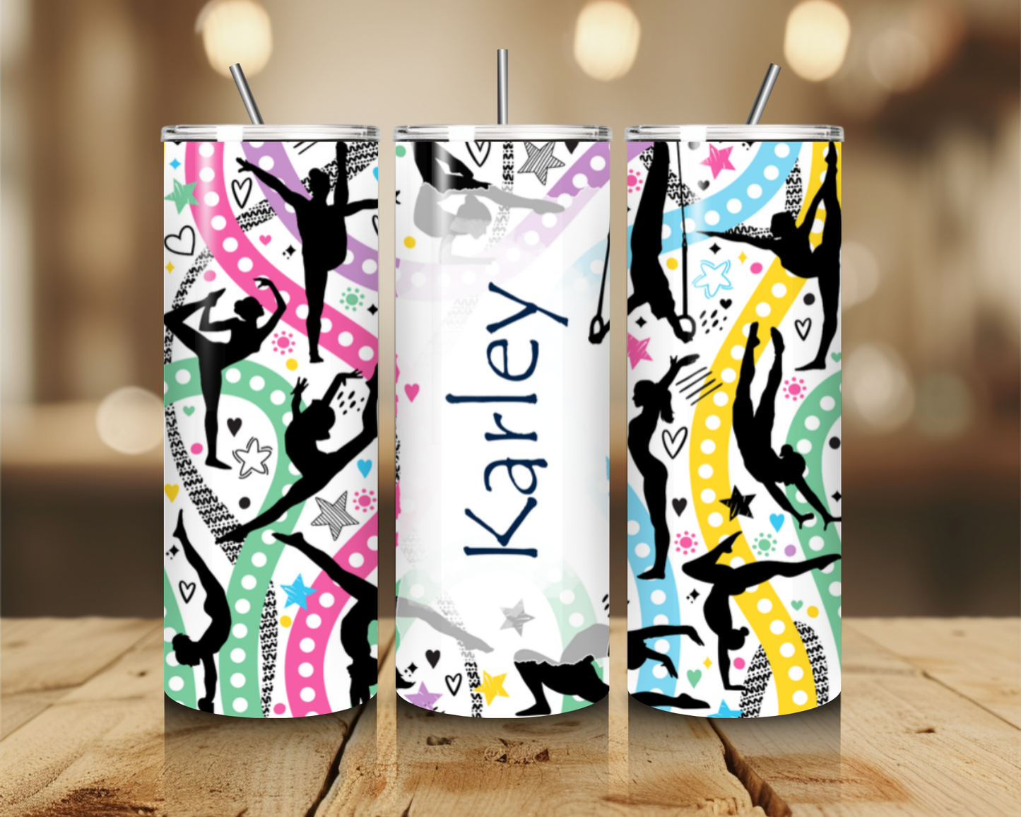 Personalized Gymnast 20 oz. Tumbler