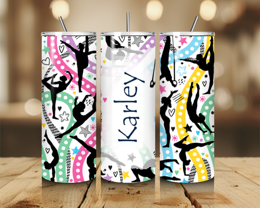 Personalized Gymnast 20 oz. Tumbler