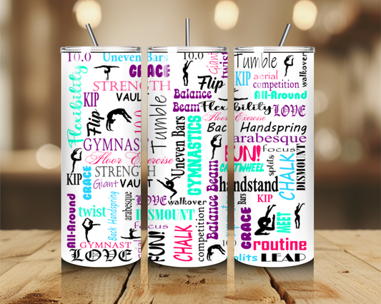 Gymnastics 20 oz. Tumbler