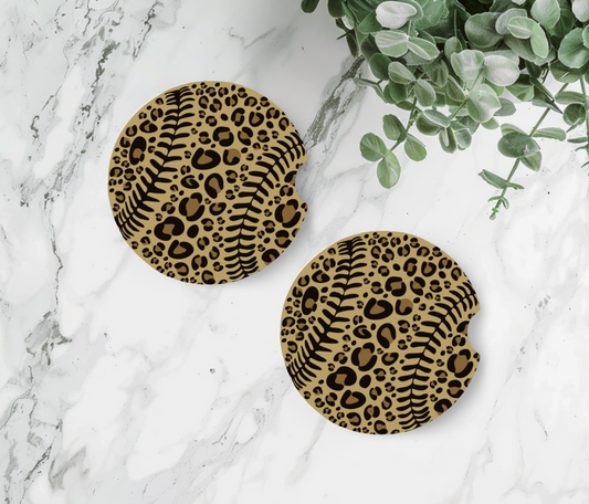 Cheetah Print Baseball (Brown & Black)