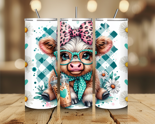 Coffee Cheetah Highland Cow
