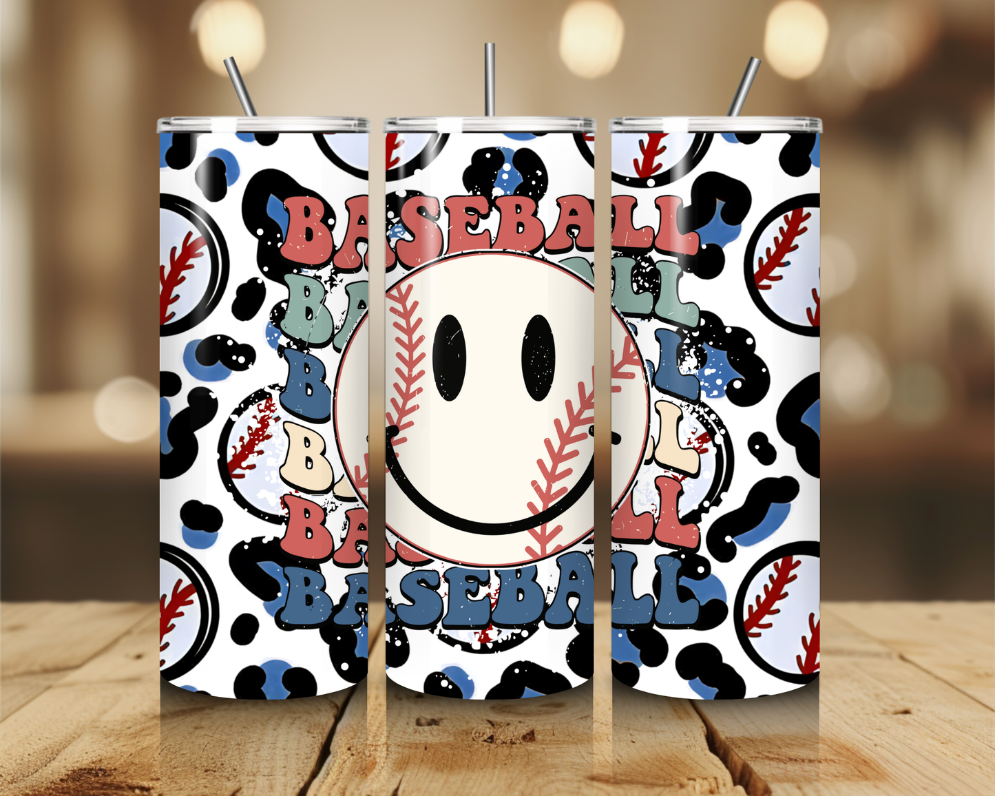 Baseball Cheetah Print