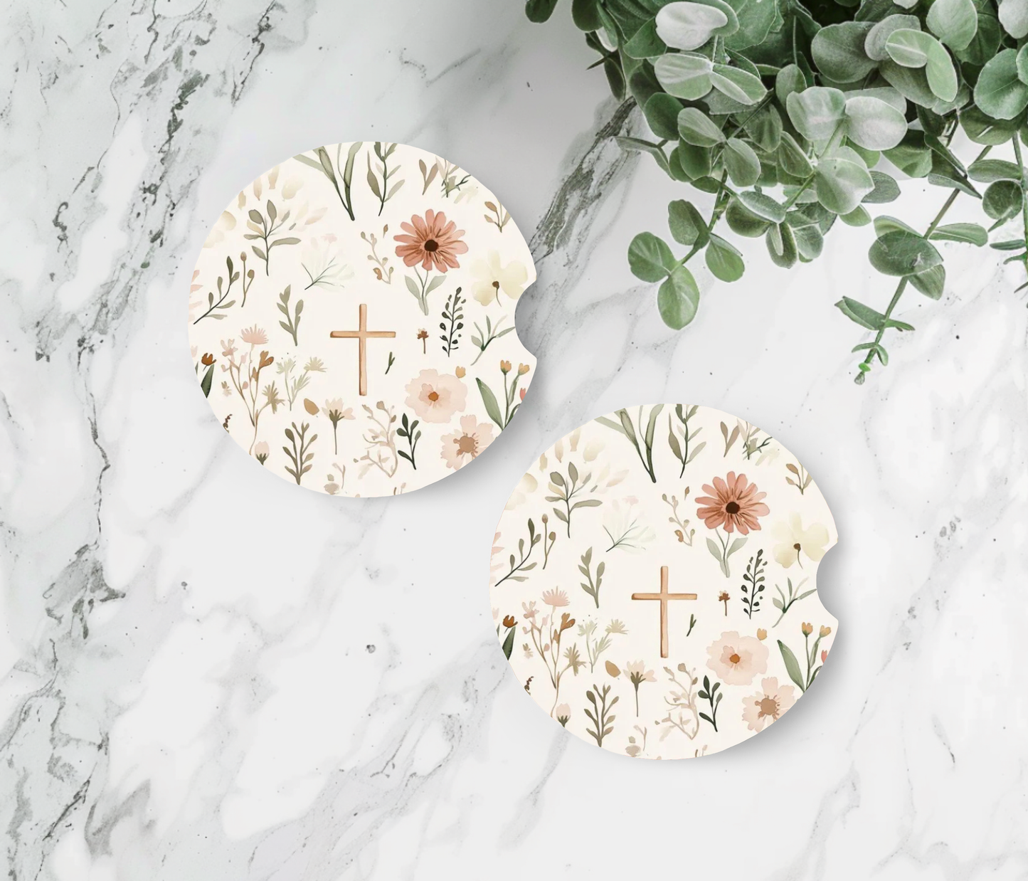 Meadow Floral Christian Cross
