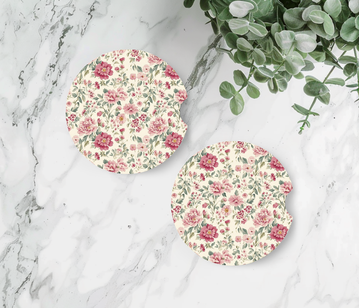 Delicate Pink Cream Floral