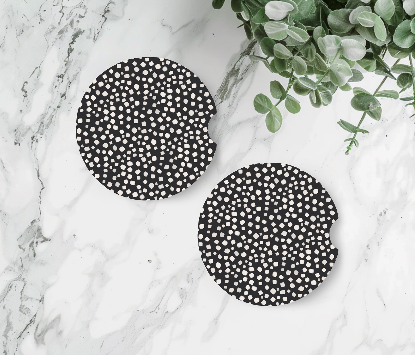 Black & White Polka Dots