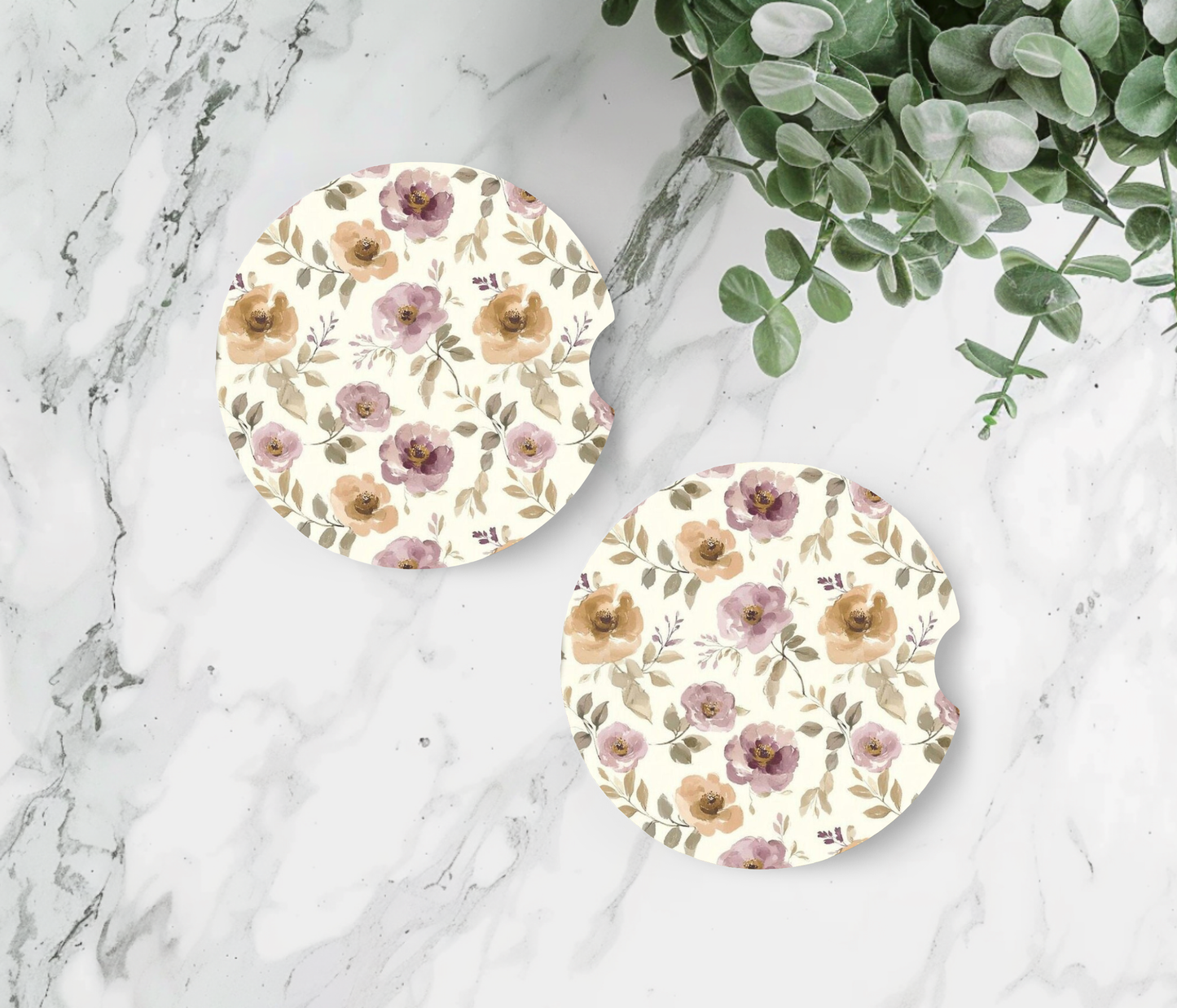 Mauve and Mustard Floral