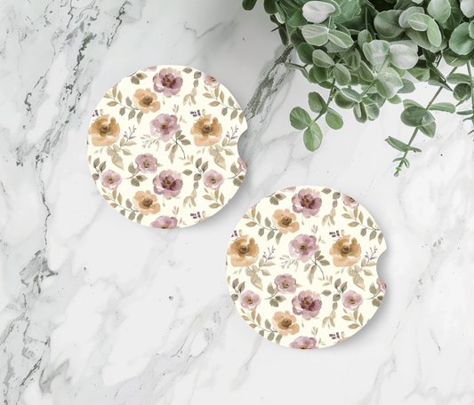 Mauve and Mustard Floral