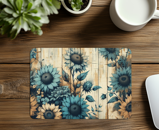 Rustic Floral Mouse Pad