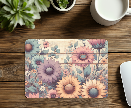 Floral Multicolor Mouse Pad
