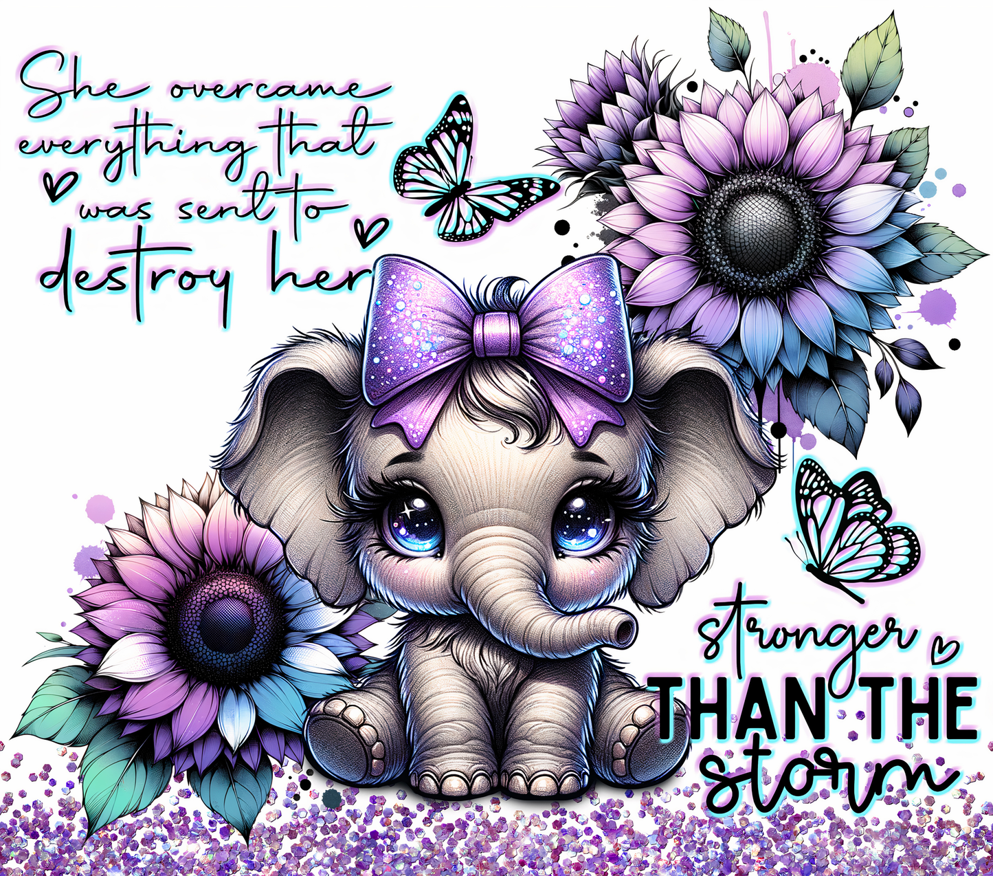 She overcame everything that was sent to destroy her... Stronger than the storm 20oz Tumbler