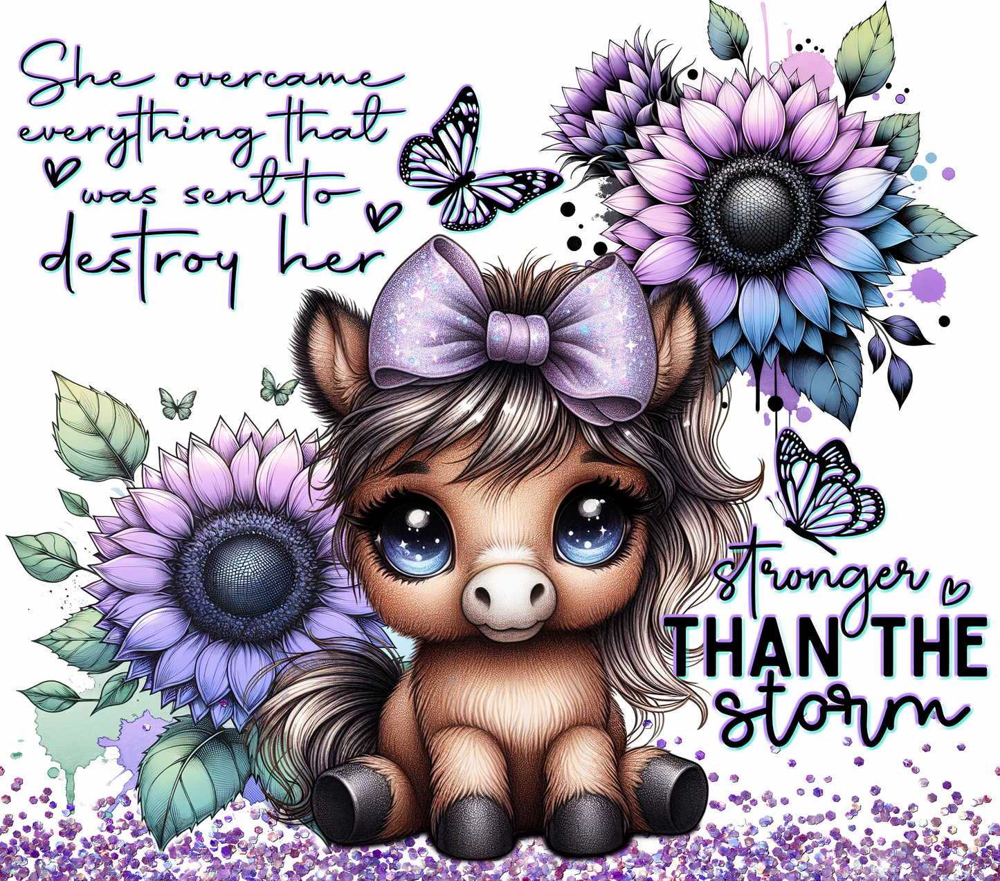 She overcame everything that was sent to destroy her... Stronger than the storm 20oz Tumbler