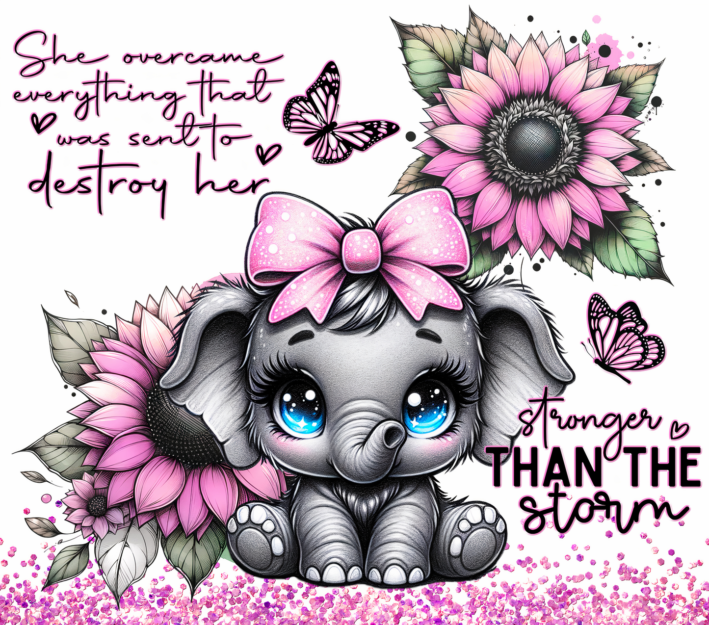 She overcame everything that was sent to destroy her... Stronger than the storm 20oz Tumbler