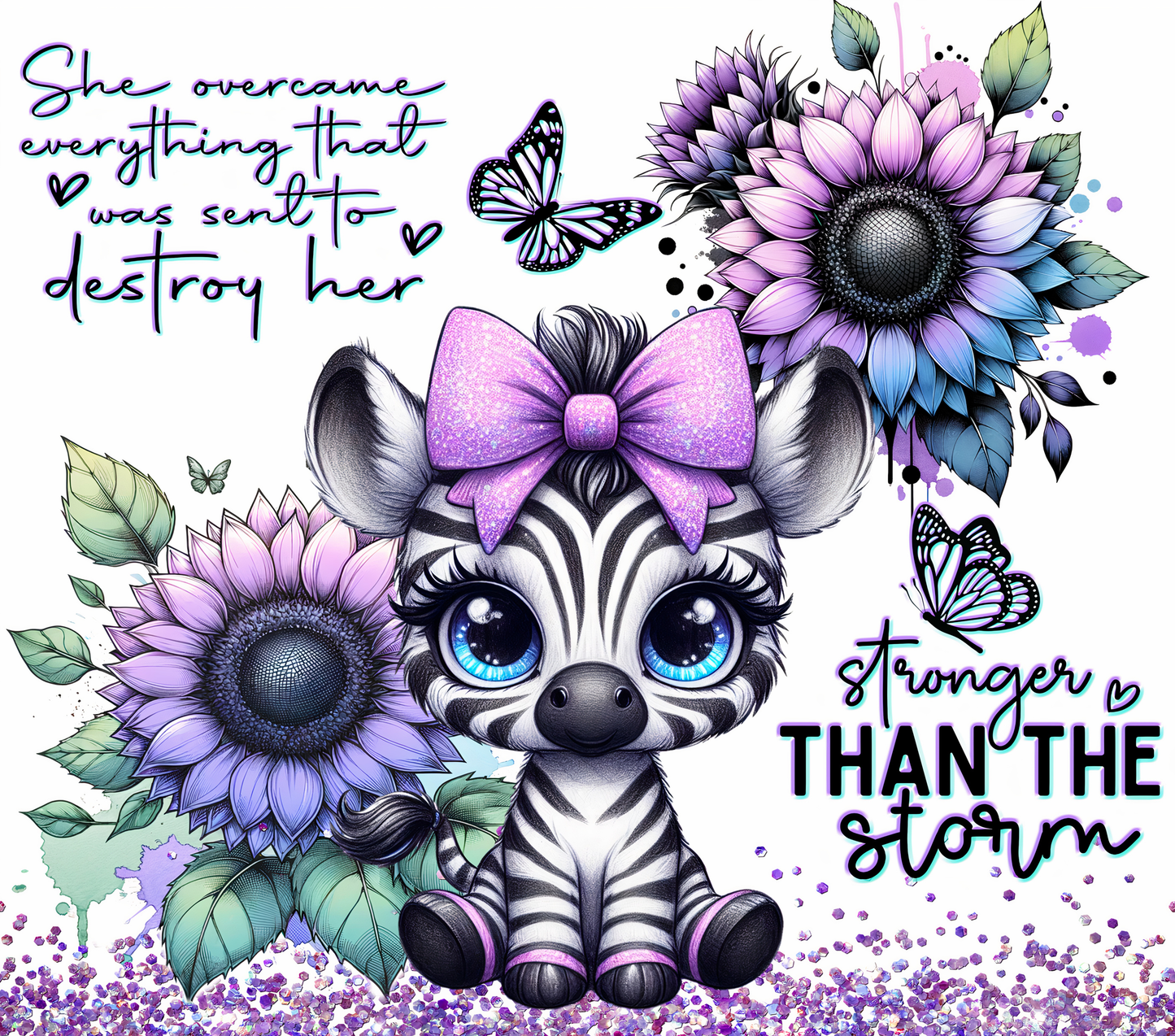She overcame everything that was sent to destroy her... Stronger than the storm 20oz Tumbler