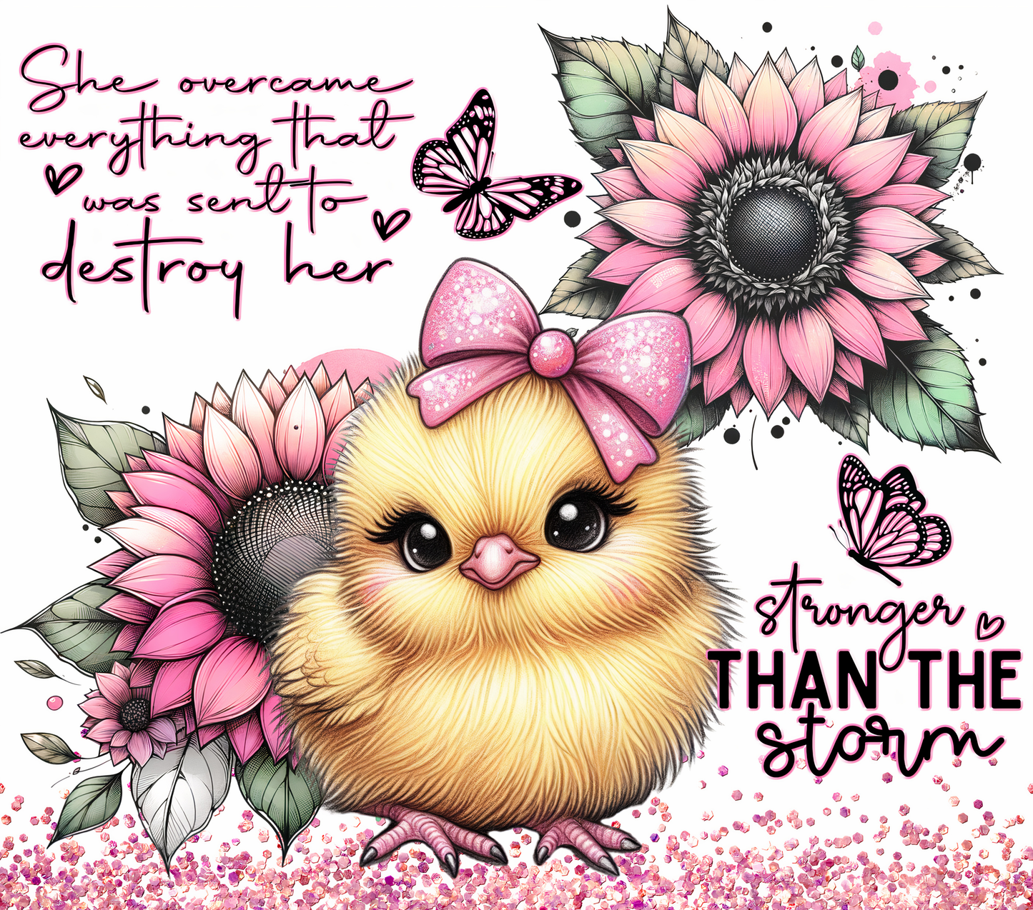 She overcame everything that was sent to destroy her... Stronger than the storm 20oz Tumbler