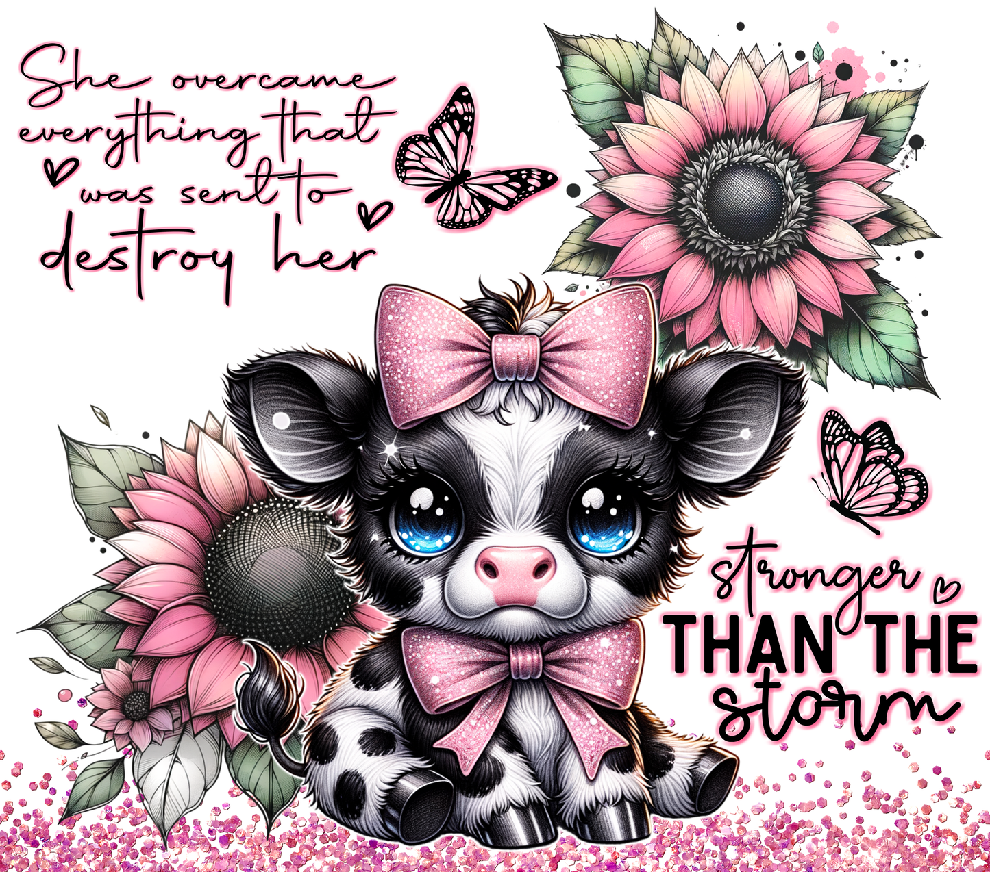 She overcame everything that was sent to destroy her... Stronger than the storm 20oz Tumbler